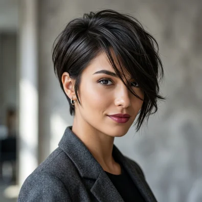 Asymmetrical Bangs