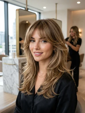 Bangs for Oval Faces