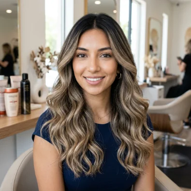 Beige Balayage for Black Hair