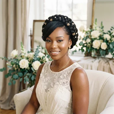 Braided Crown Pin Up Style