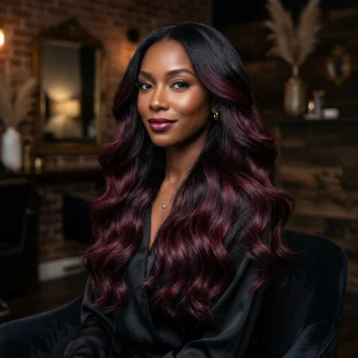 Burgundy Balayage