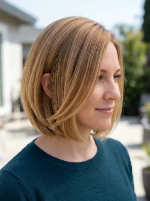 Chin-Length Layered Bob