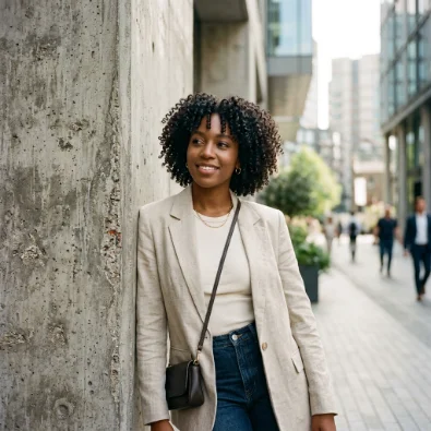 Chin-Length Spiral Bob