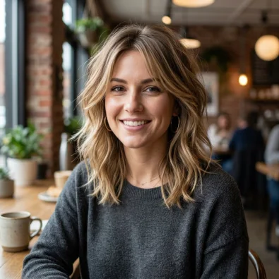 Choppy Shoulder-Length Cut