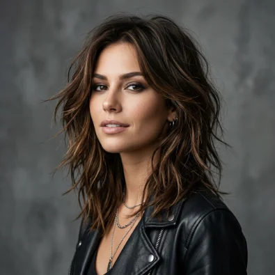 Choppy Shoulder-Length Layers