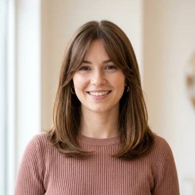 Classic Lob with Soft Curtain Bangs