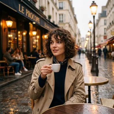 Curly French Girl Bob