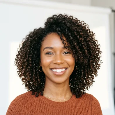 Curly Medium Layered Haircut