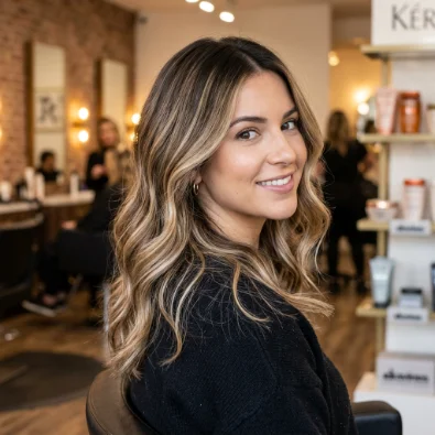 Dark Root Blonde Balayage