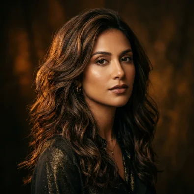 Dimensional Brunette with Lowlights