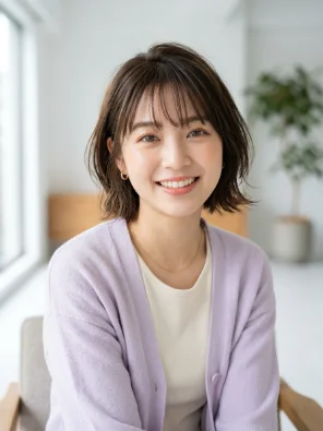 Ear-Length Bob with Wispy Bangs
