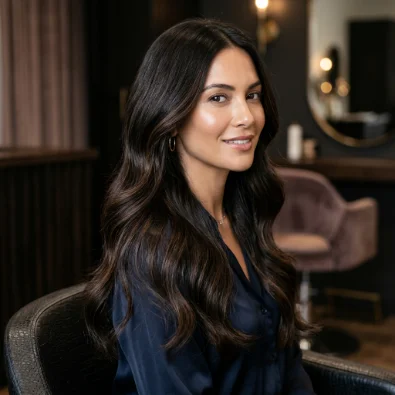 Espresso Balayage With Soft Ribbons