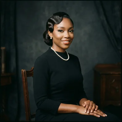 French Roll with Finger Waves