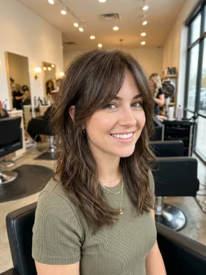 Hush Cut With Long Side Bangs