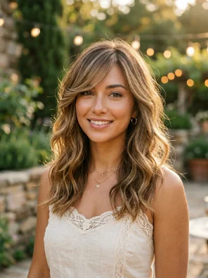 Hush Cut With Side Bangs and Soft Waves