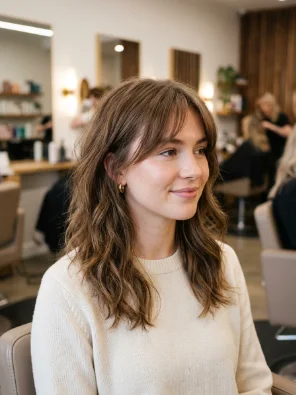 Hush Cut With Textured Ends and Side Bangs