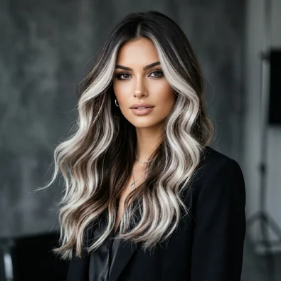 Icy Blonde Balayage