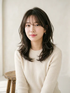 Korean-Inspired Hush Cut With Side Bangs