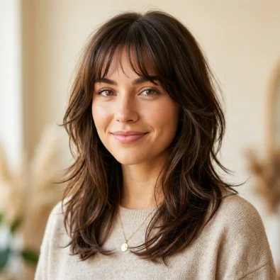 Layered Cut with Wispy Bangs
