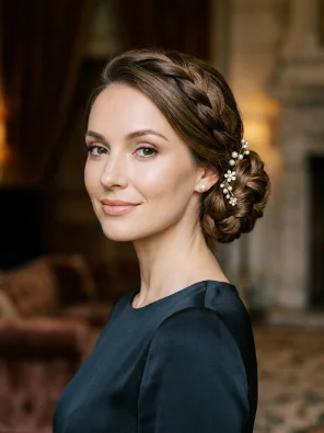 Low Braided Bun