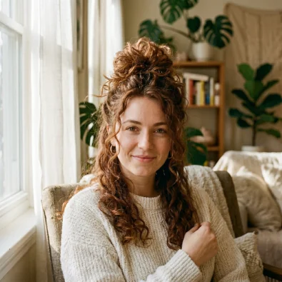 Messy Curly Bun