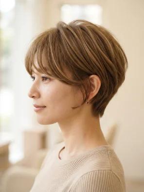 Pixie Bob With Long Bangs