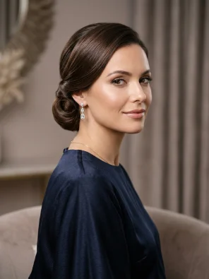 Rolled Low Updo