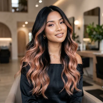 Rose Gold Balayage