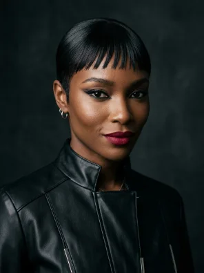 Short Crop with Baby Bangs
