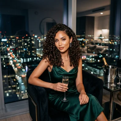 Side-Part Curly Lob