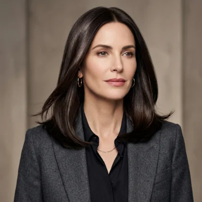 Sleek Shoulder-Length Hair