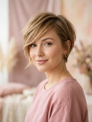 Soft Pixie Bob with Long Fringe