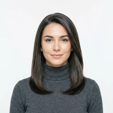 Straight Medium Hair with Soft Layers