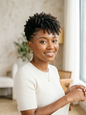 Tapered Natural Pixie