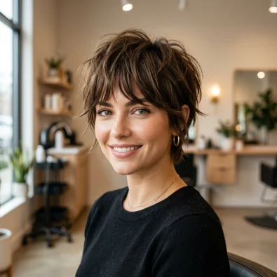 Textured Bangs