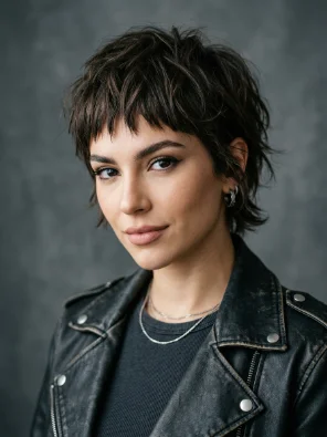 Textured Pixie with Choppy Bangs