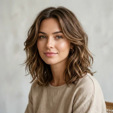 Textured Shoulder-Length Cut