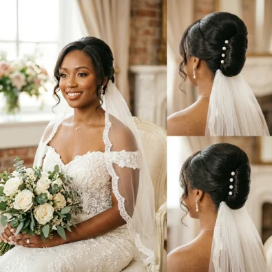 Wedding French Roll Hairstyle