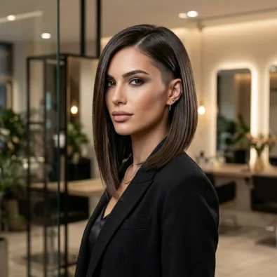 Asymmetrical Short Cut With Undercut
