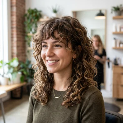 Curly Shag for Fine Hair
