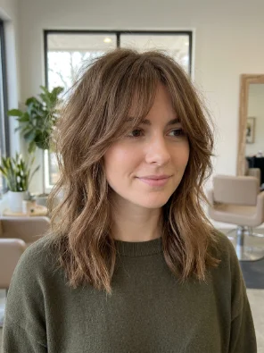 Fine Hair Wolf Cut
