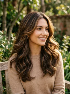 Golden Brown Partial Highlights