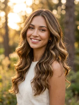 Golden Brunette Highlights