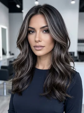 Icy Brown Partial Highlights