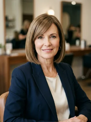 Jaw-Length Bob with Side Part