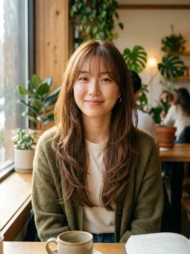 Korean-Inspired Bangs