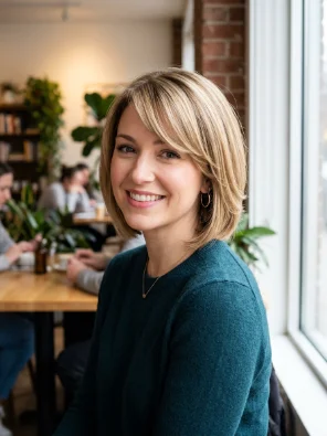 Layered Bob with Side Bangs