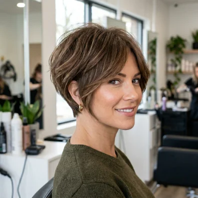 Layered Long Pixie Bob