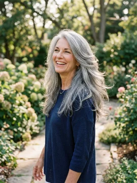 Long Feathered Gray Layers