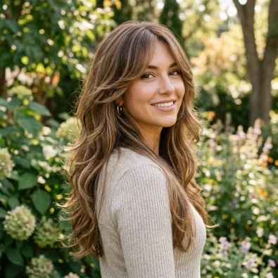 Low-Maintenance Grown-Out Bangs